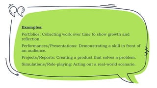 Assessment of Learning - BSED 2 powerpoint presentation | PPTX