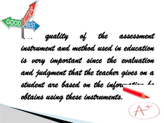 ADVANCED METHODS IN EDUCATIONAL ASSESSMENT AND EVALUATION | PPTX