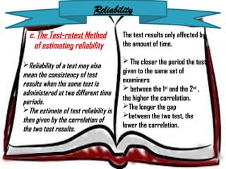Test Retest Method Picture ADVANCED METHODS IN EDUCATIONAL ASSESSMENT AND EVALUATION | PPTX
