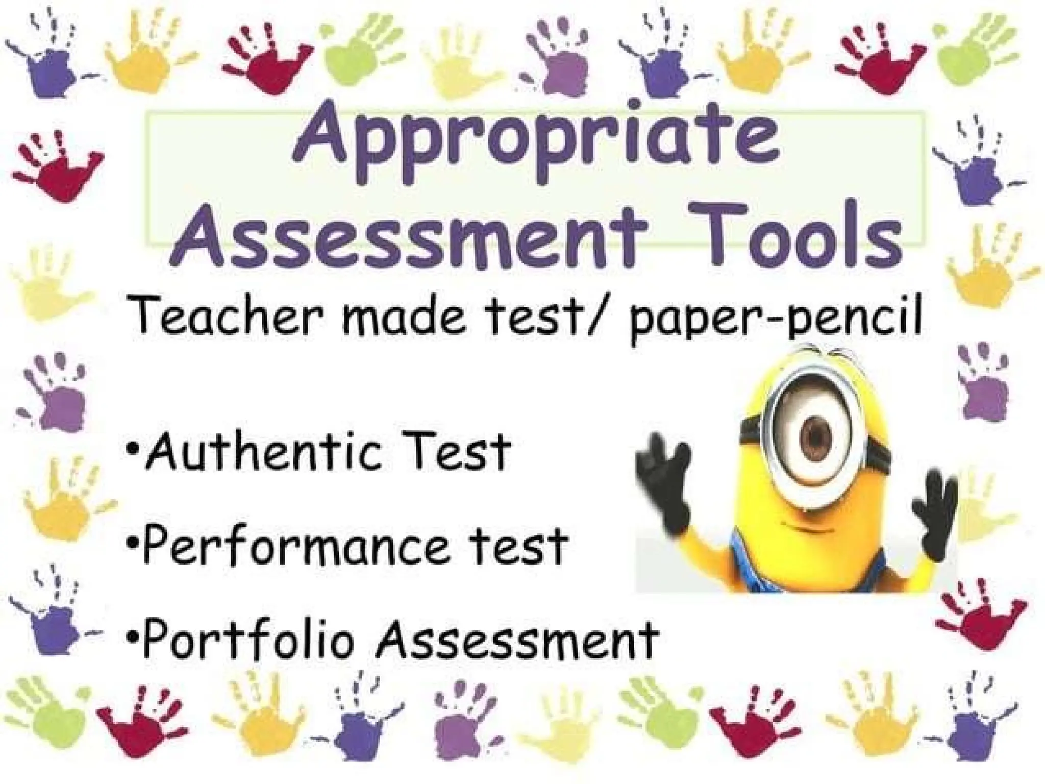 assessment of learning 2.ppttttttttttttttt