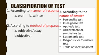 Assessment of learning | PPTX