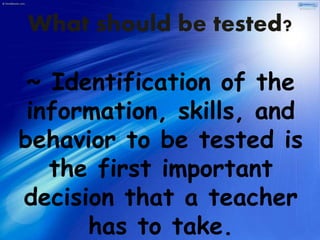 Assessment of learning in the cognitive domain | PPTX