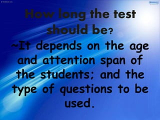 Assessment of learning in the cognitive domain | PPTX