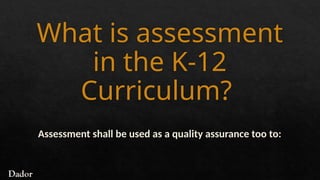 ASSESSMENT OF LEARNING OUTCOMES IN K to 12.pptx