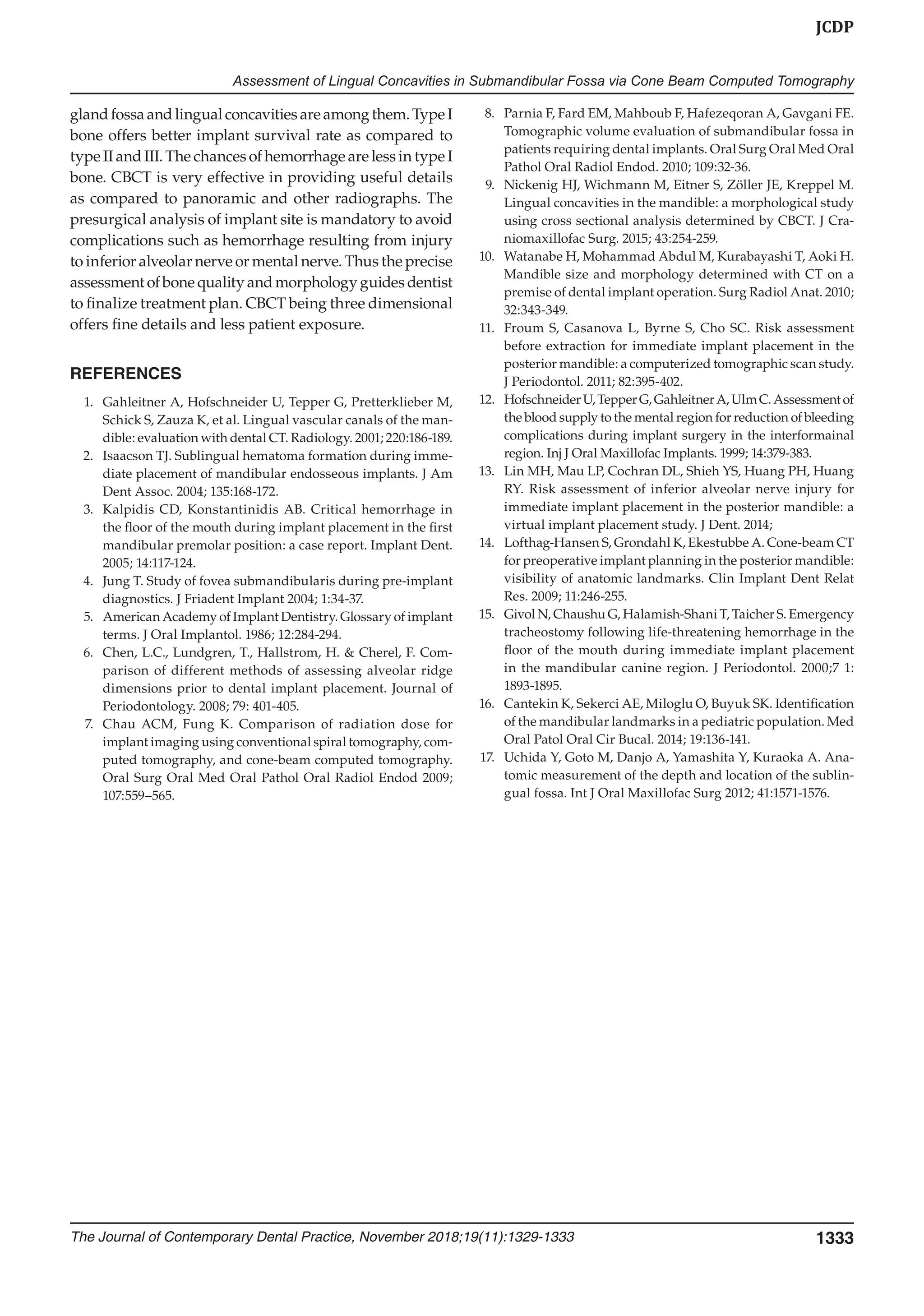 Assessment of Lingual Concavities in Submandibular Fossa Region in ...