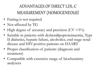 Assessment of LDL-Cholesterol: Calculated vis-A-vis Direct Method | PPTX