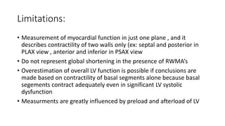 the central idea represents the focus on lv function,... assessment of lv systolic function by echocardiographypptx | PPTX