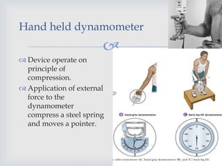 Dynamometer For External Rotation Assessment of muscle power | PPTX