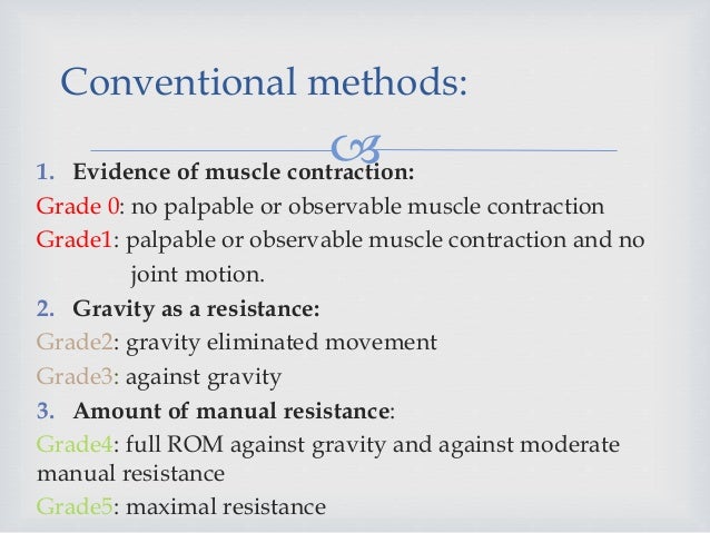 Assessment of muscle power