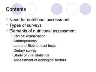 Assessmentof nutritional status | PPT