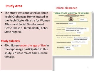 Assessment of nutritional status of children under five | PPTX