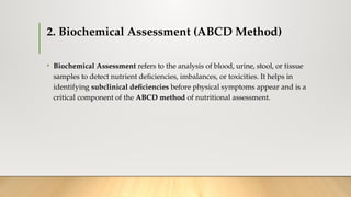 Assessment of Nutritional status in patients.pptx