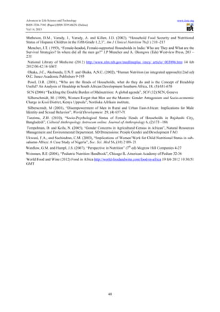 Assessment of nutritional status of household members in a rural ...