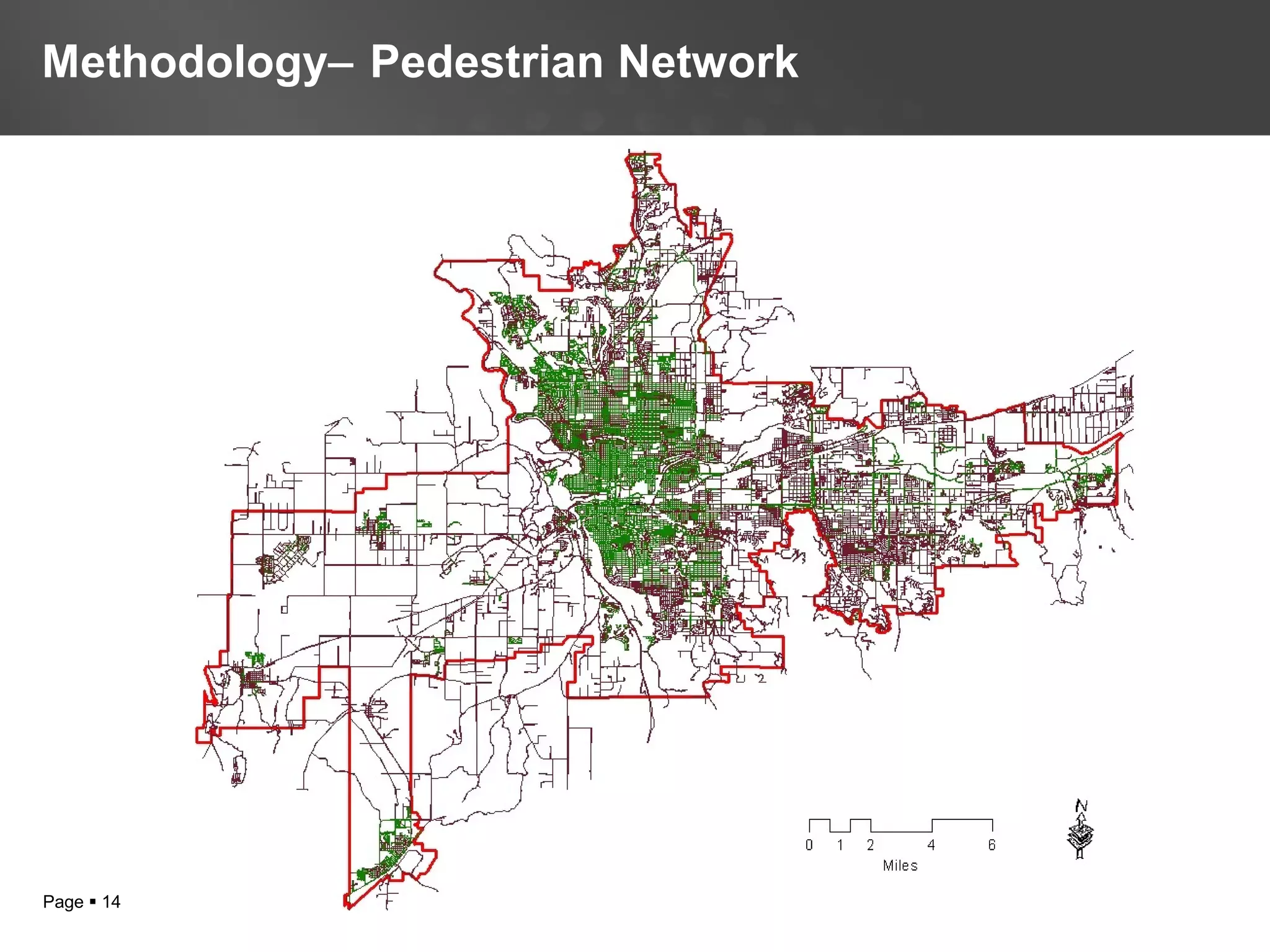 Page  14
Methodology− Pedestrian Network
 