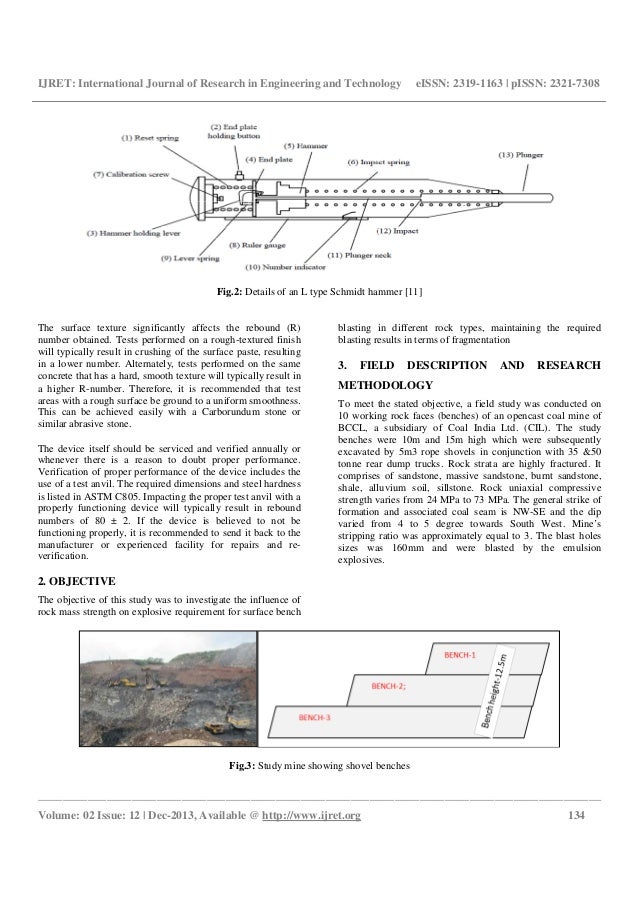 Assessment of powder factor in surface bench blasting