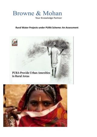 Rural Water Projects under PURA Scheme: An Assessment
 