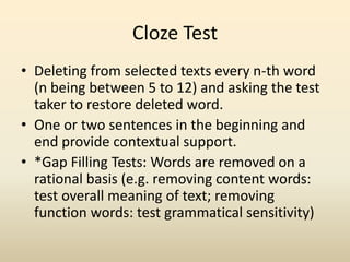 Assessment of reading | PPTX