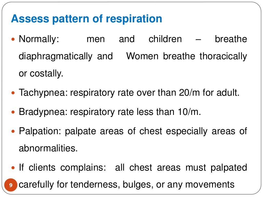 Assessment of respiratory system 2
