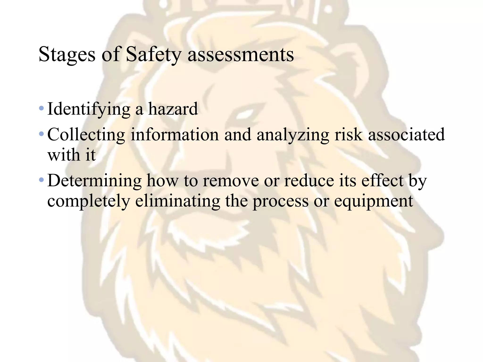 Assessment of safety and risk | PPT