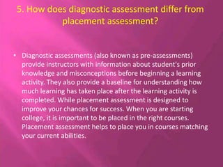 Assessment of student learning 1 | PPTX