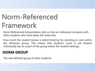 Norm-Referenced and Criterion-Referenced Interpretation