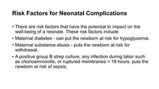 Neonatal Risks ASSESSMENT OF THE NEWBORN CHILDREN POWERPOINT.pptx