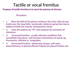 Friction Fremitus Assessment_of_thorax_lungs.pptfdsfrdtfytfdsfxcguhggc | PPT