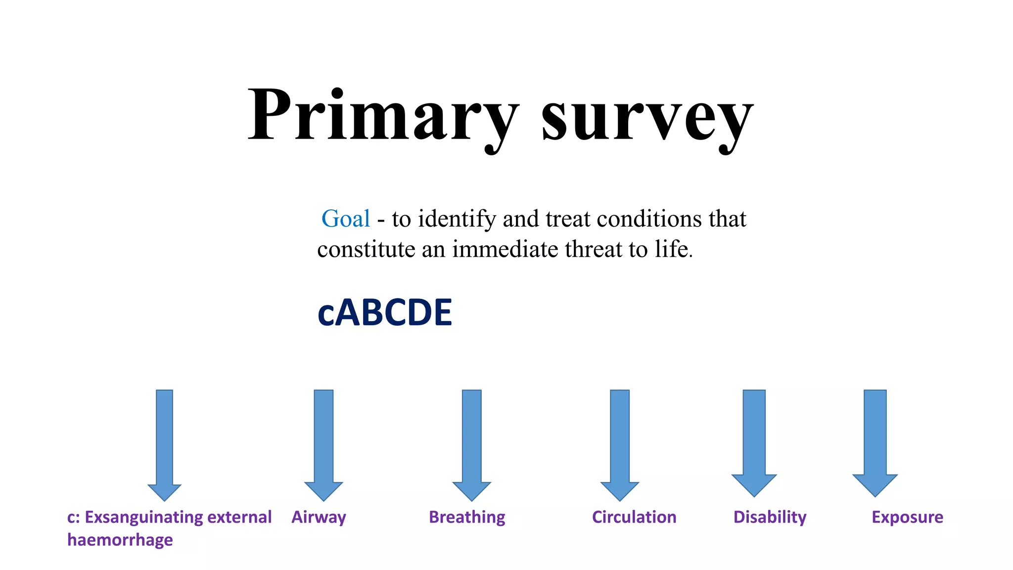 Assessment of trauma | PPTX