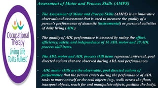 Occupational Therapy Standardized Assessment | PPTX