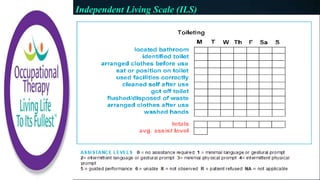 occupational therapy standardized assessment