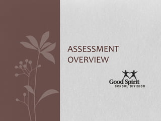 ASSESSMENT
OVERVIEW

 
