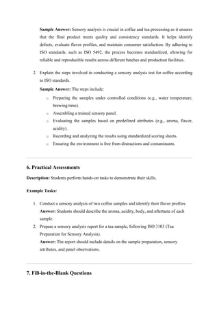 Assessment package Apply Sensory Analysis in Coffee and Tea Processing.pdf