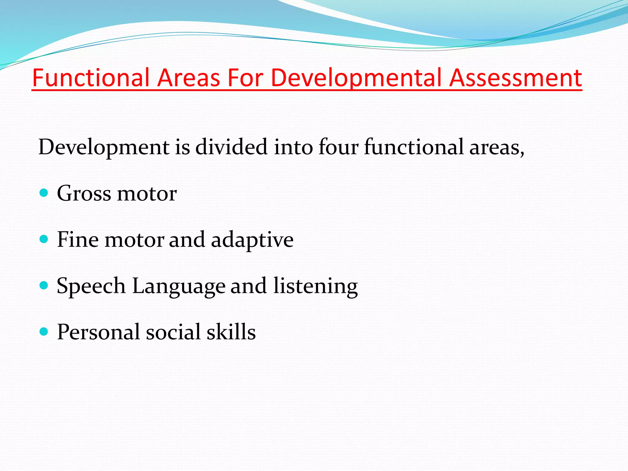 Assessment of Paediatric client's