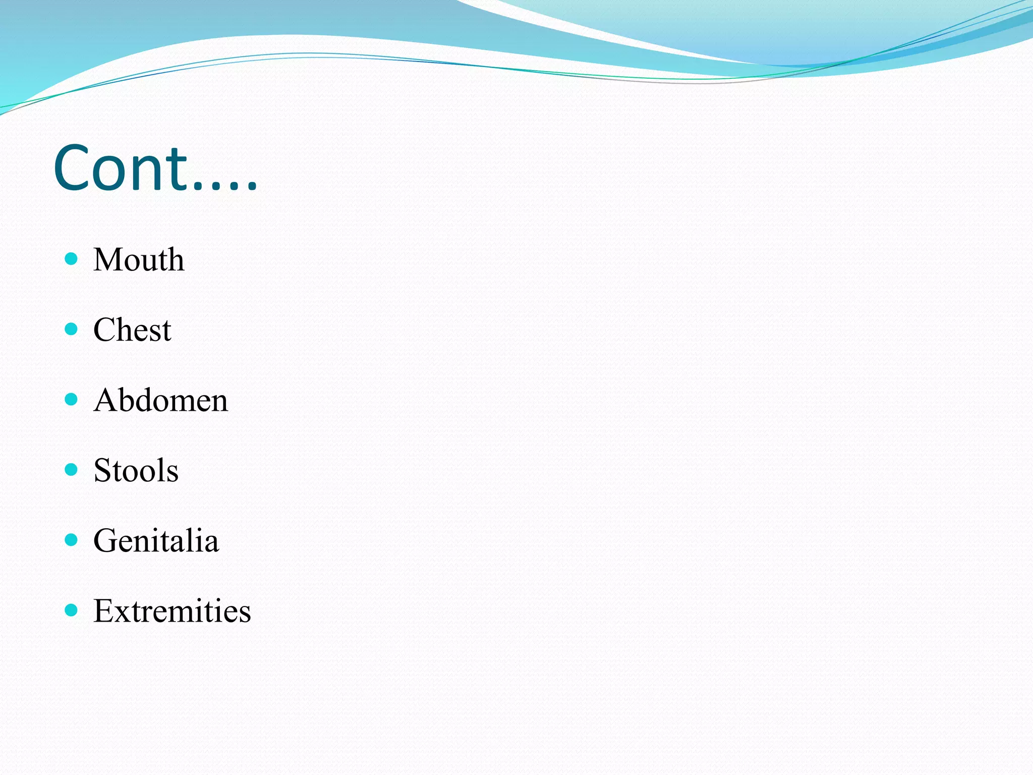 Assessment of Paediatric client's
