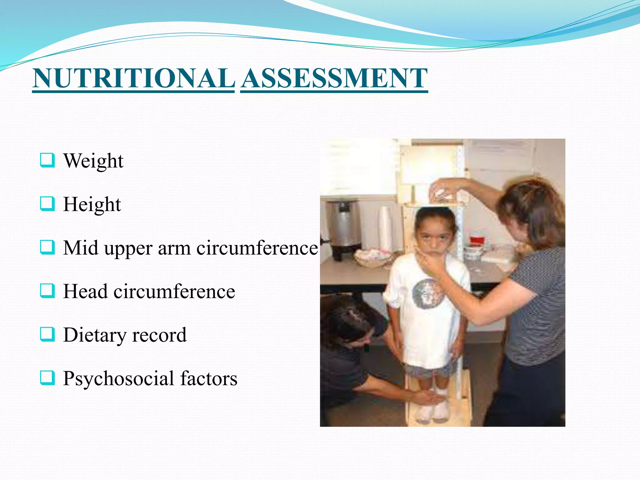 Assessment of Paediatric client's
