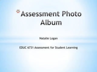 Natalie Logan


EDUC 6731 Assessment for Student Learning
 