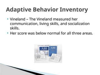Assessment Portfolio: Case Study of a Student with Intellectual ...
