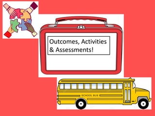 Outcomes, Activities
& Assessments!

 