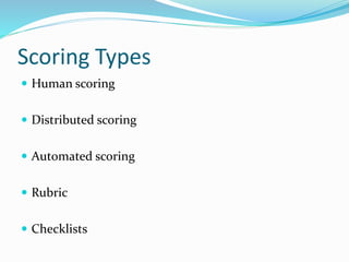 Assessment presentation | PPTX