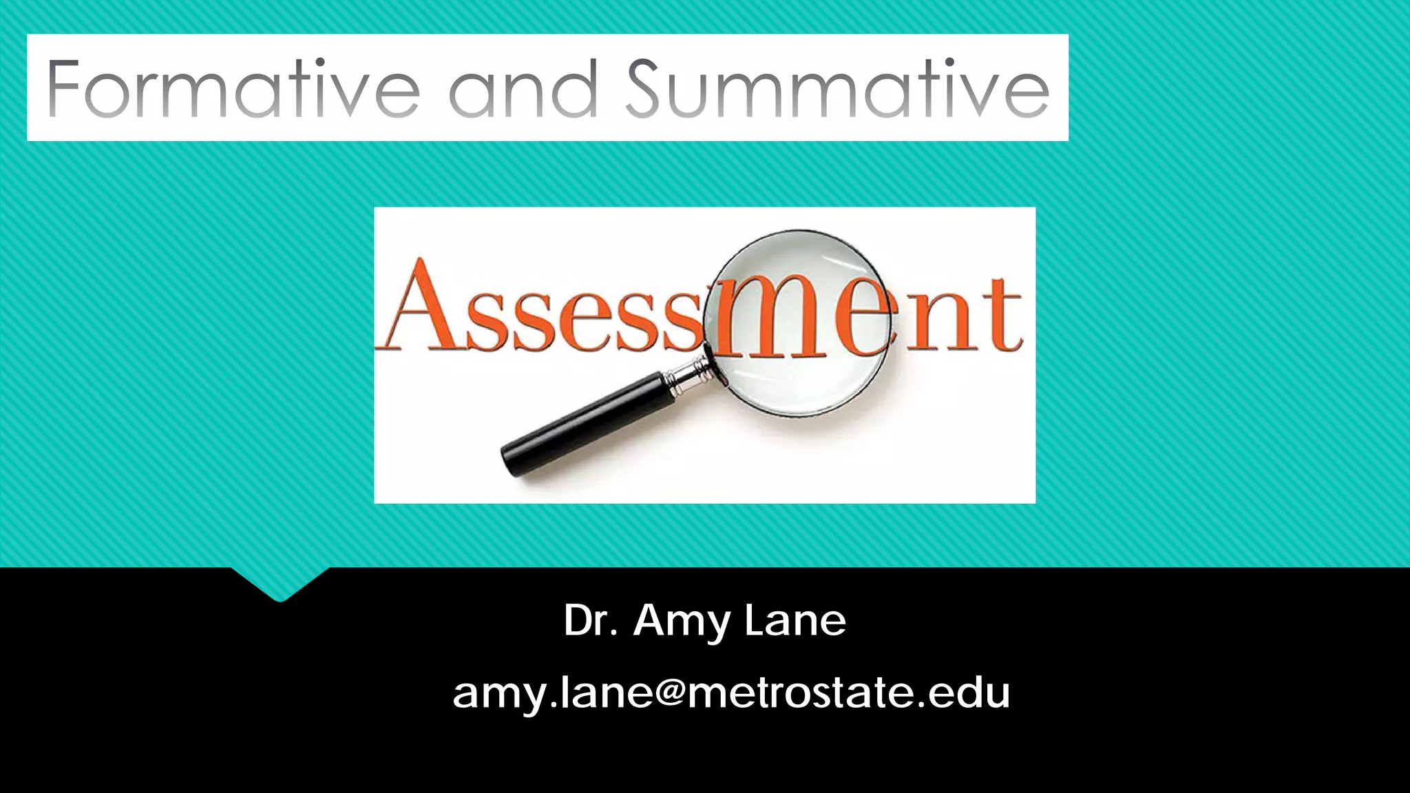 Formative and Summative Assessment - Faculty Development | PDF