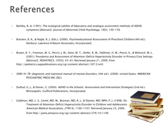 Assessment Process And The Treatment Of ADHD in Children | PPT