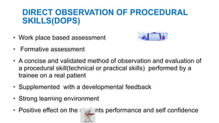 ASSESSMENT TECHNIQUES IN MEDICAL EDUCATION | PPTX