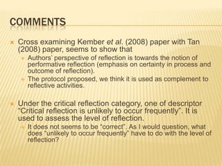 Assessment & reflection | PPTX
