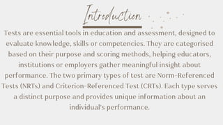 Assessment seminar for BEd first year students | PDF