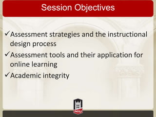 Assessment strategies for online learning | PPTX