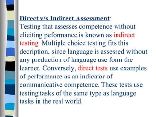 Assessment &testing in the classroom | PPT