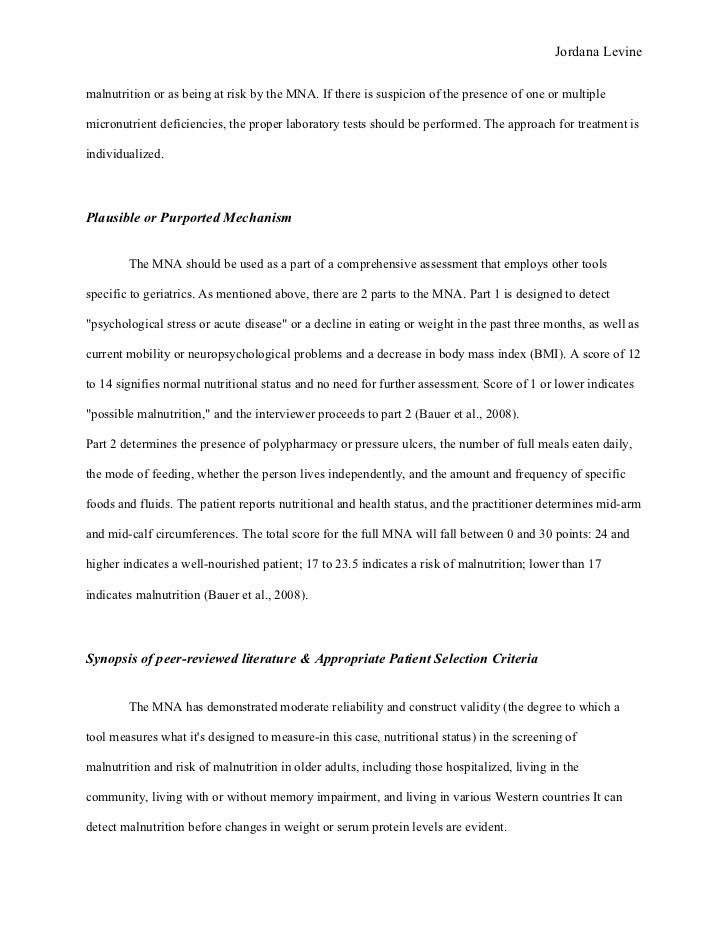 Ntr5503k Mini Nutritional Assessment
