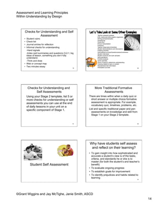 Assessmet power point handout | PDF
