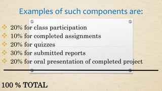 ASSESSMENT OF STUDENT LEARNING 2 | PPTX