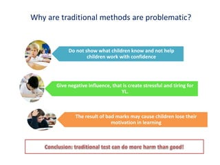 Assesst young learner by child friendly methods | PPTX